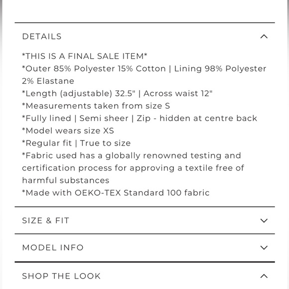 Sabo Skirt Jacerra Dress White Size Small NWT - Picture 5 of 5